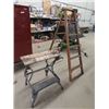 Image 1 : Wood Step Ladder & Workmate Bench