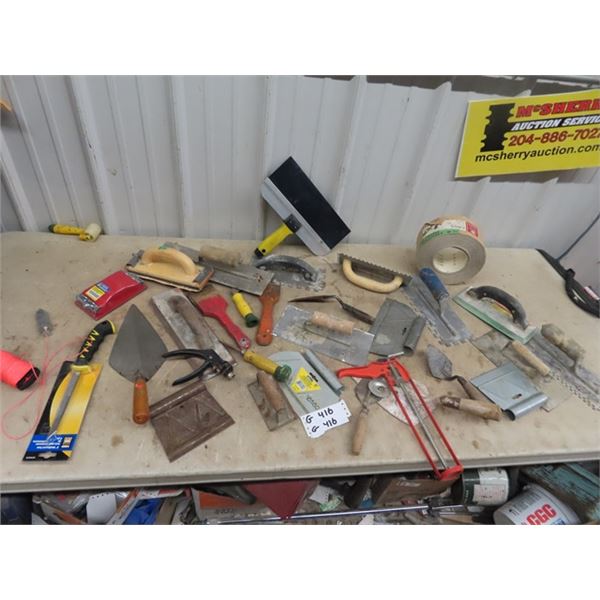 Trowels, Drywall Saw, Scrapers, Plus More!