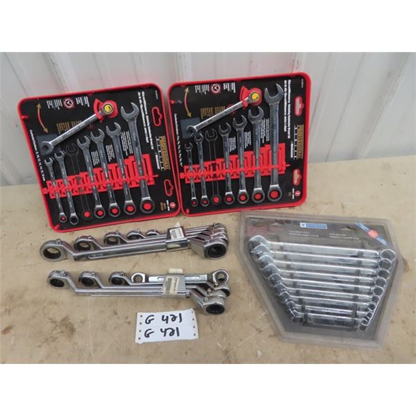 New 5 Sets Wrenches Metric & Standard