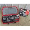 Image 1 : 2 New Socket Sets 1) Pro Series 102 Pc 1/4" 3/8"  & 1) 74 Pc Mastercraft  1/4" & 3/8"