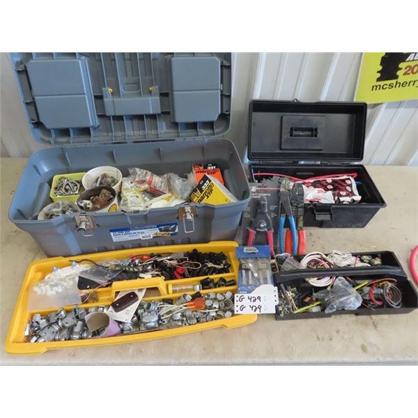 2 Full Tool Box , Electrical Supply, & Tooling