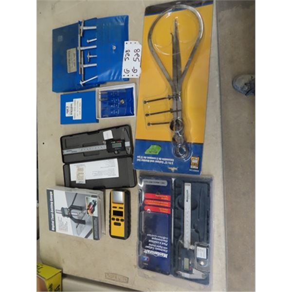 2 Digital Calipers, Digital Tool Setting Gauge, Small Hole Gauge, Telescoping Gauge,- All New , Plus