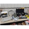 Image 1 : Tool Box Full of Plumbing Accessories, Light Fixtures, Elec Heater  & More