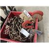 Image 2 : 2 - 25' , 1/2" Chain w Hooks