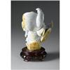 Image 2 : CHINESE CARVED JADE/HARDSTONE FIGURE