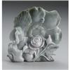 Image 1 : CHINESE CARVED JADE/HARDSTONE PLAQUE