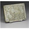 Image 1 : CHINESE CARVED JADE/HARDSTONE PLAQUE