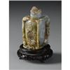 Image 1 : CHINESE CARVED JADE/HARDSTONE VESSEL