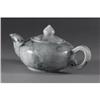 Image 2 : CHINESE CARVED JADE/HARDSTONE TEAPOT