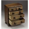 Image 2 : A Victorian Walnut Miniature Chest of Drawers