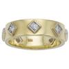 Image 1 : Diamond, 18k Gold Band