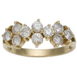 Diamond, Gold Cocktail Ring
