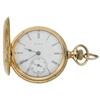 Image 1 : Elgin Lady's 14k Gold Hunting Case Pocket Watch