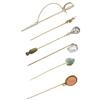 Image 1 : Diamond, Multi-Stone, Enamel, Stickpin Lot