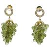 Image 1 : Peridot, Diamond, Gold Earrings