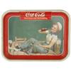 Image 1 : 1940 Girl On the Dock Coca Cola Tray