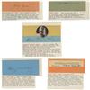 Image 1 : Lot of Five Signatures Literary Interest
