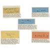 Image 1 : Lot of Five Signatures of Journalists