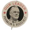 Image 1 : Franklin Roosevelt Political Campaign Button
