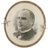 Image 1 : Unusual William McKinley Concave Celluloid Disk