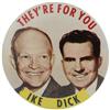 Image 1 : Eisenhower & Nixon Political Jugate Button