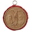 Image 1 : 1884 Cleveland and Hendricks Pressed Wood Plaque