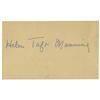 Image 1 : Helen Taft Manning Signature Lot