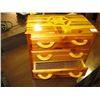 Image 1 : SMALL 3 DRAWER WOODEN CHEST