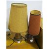Image 1 : PAIR OF TEAK BASED SMALL TABLE LAMPS