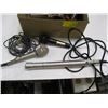 Image 2 : BOX WITH ASST. MICROPHONES, MONSTER HIGH RESOLUTION MOVING COIL CARTRIDGE, ETC.