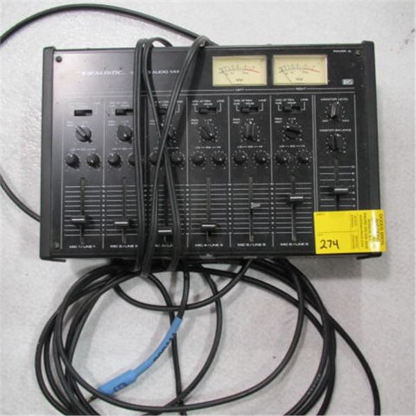 REALISTIC STEREO/AUDIO MIXER MODEL 32-1210