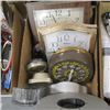 Image 2 : BOX OF ASST. CLOCKS, INCLUDING A SONY REEL CLOCK