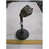 Image 1 : ARMY GREEN MICROPHONE, STAMPED NOV. '56, MADE IN USA, ON STAND