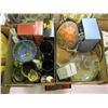 Image 2 : 2 BOXES OF MISC. ECONO GLASS DISH, VASES, ETC.