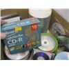 Image 2 : BOX OF ASST. DVDs, CDs, CDRs, DVDRs, ETC.