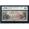 Image 1 : 1875 $5 First Charter Slater NB North Providence, RI CH# 856 National Note PMG AU50