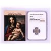 Image 1 : 1554 KB Hungary Denar 'Madonna and Child' Coin NGC XF40 w/ Story Box