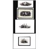 Image 1 : Lot of (4) 1800's Vignette from Original Proof Plates