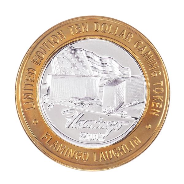 .999 Fine Silver Flamingo Laughlin, Nevada $10 Limited Edition Gaming Token