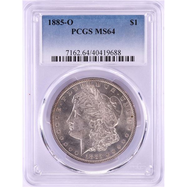 1885-O $1 Morgan Silver Dollar Coin PCGS MS64