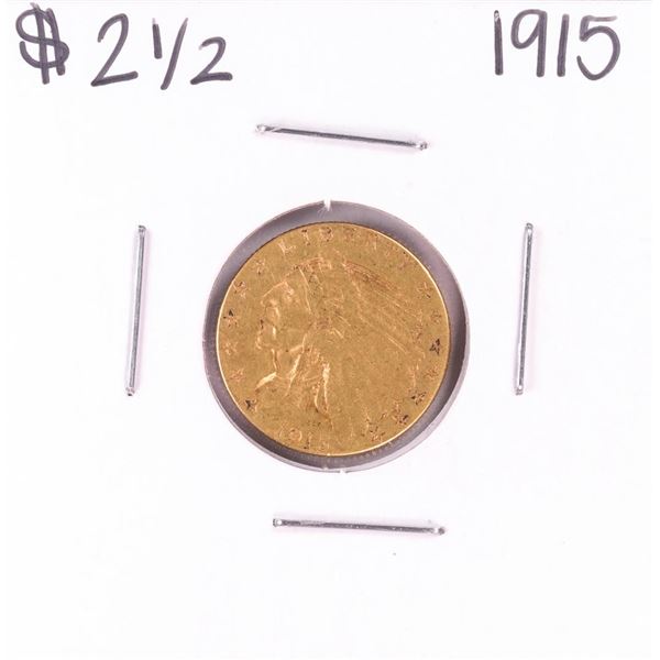 1915 $2 1/2 Indian Head Quarter Eagle Gold Coin