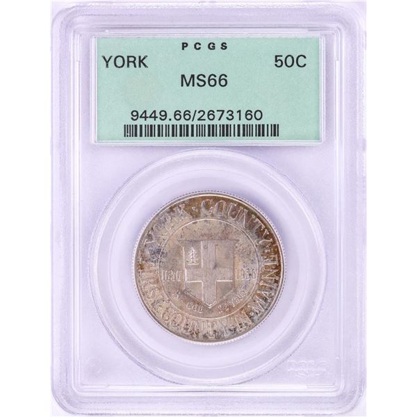 1936 York County Commemorative Half Dollar coin PCGS MS66 Old Green Holder