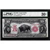 Image 1 : 1901 $10 Bison Legal Tender Note Fr.117 PMG Very Fine 30EPQ