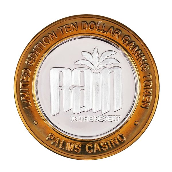 .999 Silver Palms Casino Las Vegas, NV $10 Casino Limited Edition Gaming Token