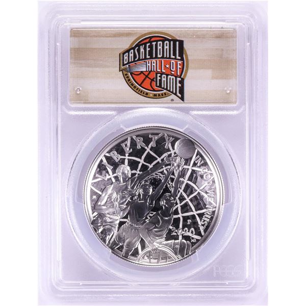 2020-P $1 Basketball Hall of Fame Silver Dollar Coin PCGS PR70DCAM First Day of Issue