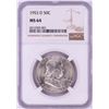 Image 1 : 1953-D Franklin Half Dollar Coin NGC MS64