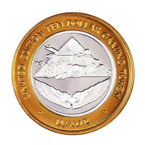 .999 Silver Luxor Las Vegas, Nevada $10 Casino Limited Edition Gaming Token