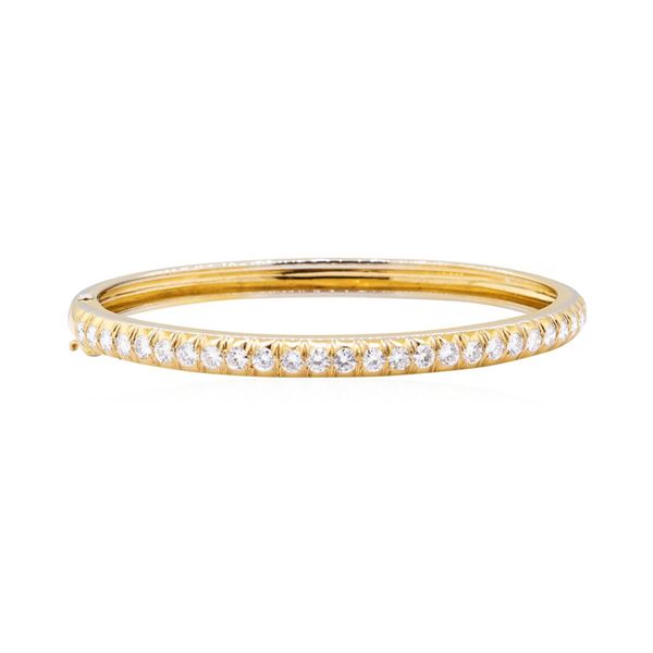 14KT White Gold 2.00 ctw Diamond Bangle Bracelet