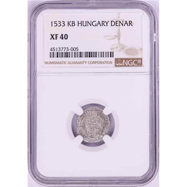 1533 KB Hungary Denar 'Madonna and Child' Coin NGC XF40