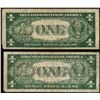 Image 2 : Lot of (2) 1935A $1 Hawaii WWII Emergency Issue Silver Certificate Notes